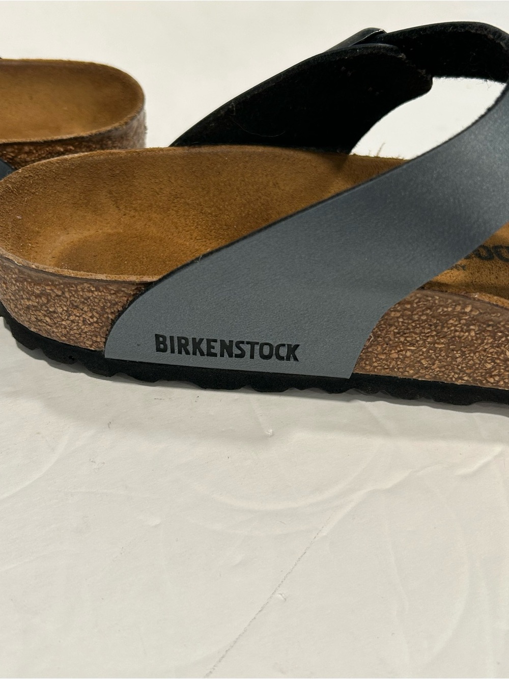 Birkenstock Gizeh Thong Sandals Gunmetal Birko-Flor Cork Footbed EU41 (Women 10) - Picture 10 of 12